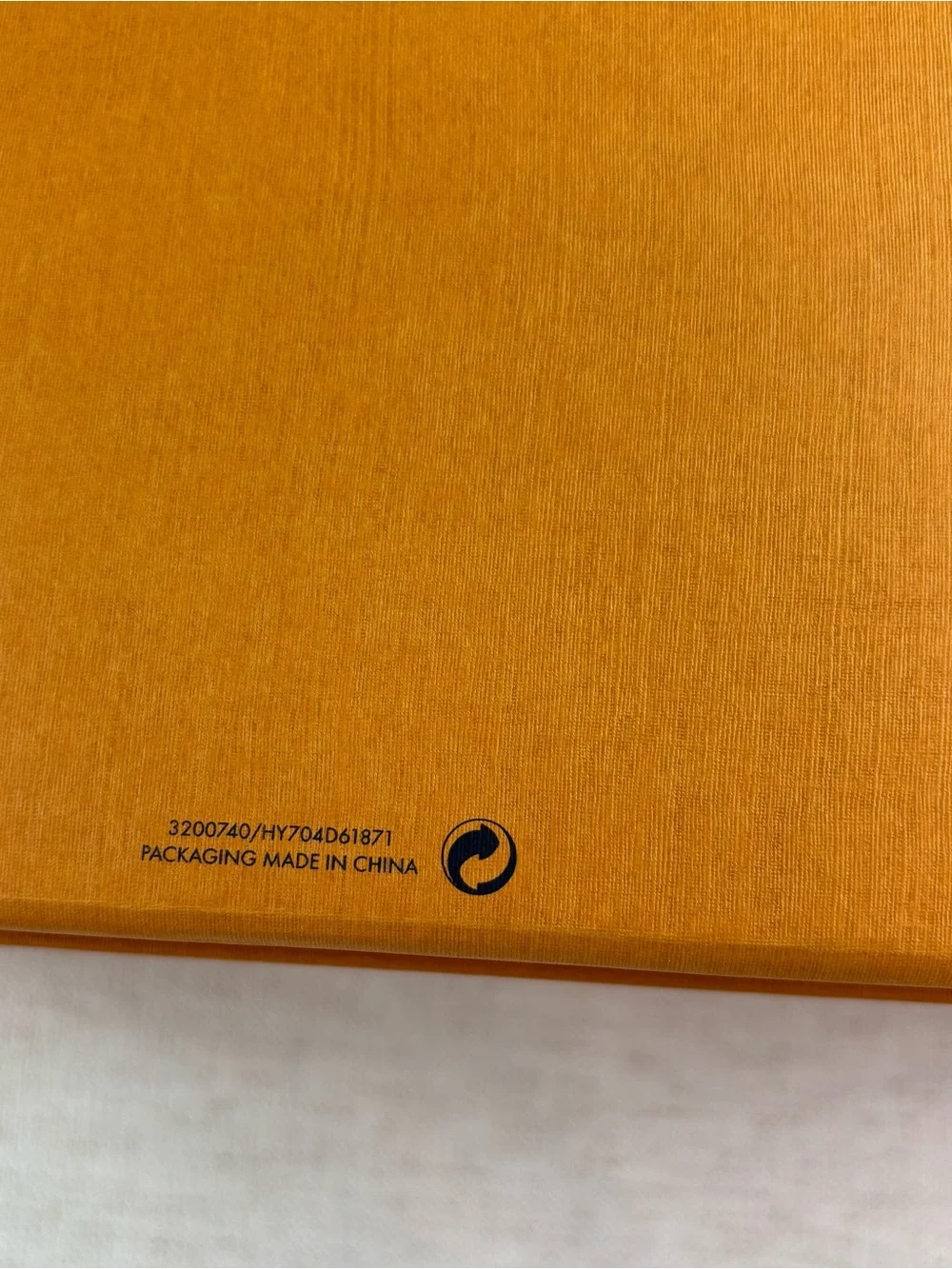 Louis Vuitton authentic signature‎ large Orange Box Black Logo magnet closure